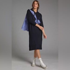 Anthropologie | Stateside Black Long Sleeve Hoodie Dress Size M